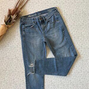 Madewell Boyjean Distressed Jeans Size 24